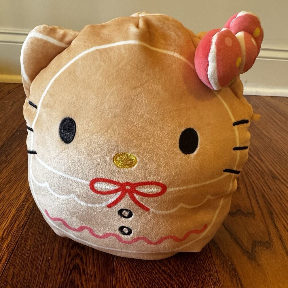 Hello Kitty Sanrio Squishmallows Gingerbread 8" Plush Stuffie Cutecore Kawaii